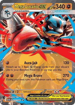 Mega Lucario ex card art