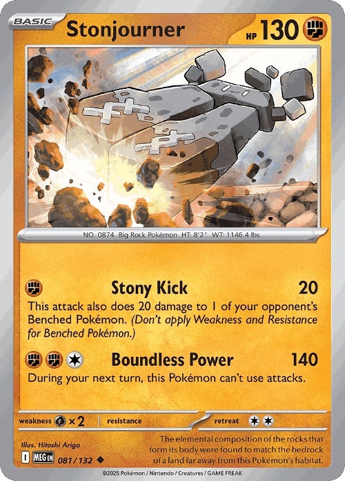 Stonjourner 81, Mega Evolution