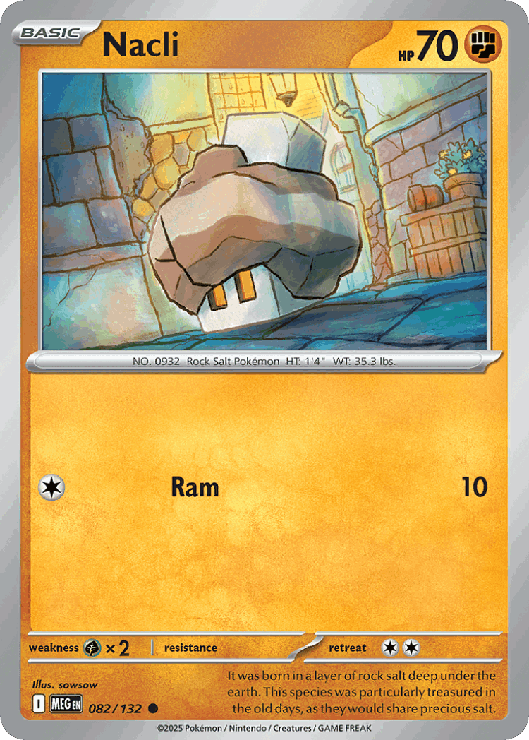Nacli #82 from Mega Evolution - Common - Illustrated by sowsow