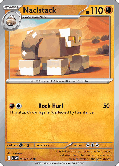 Naclstack 83, Mega Evolution