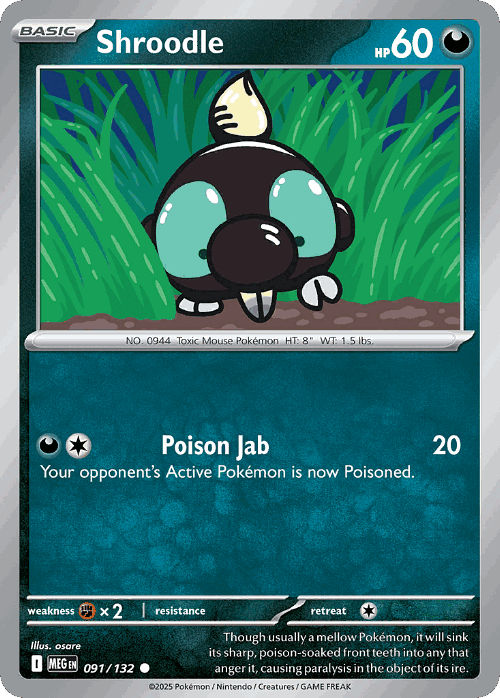 Shroodle 91, Mega Evolution