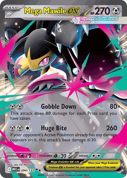 Mega Mawile ex #94 from Mega Evolution - Double Rare - Illustrated by aky CG Works