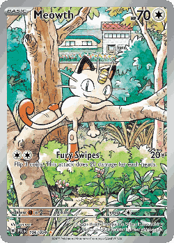 Meowth card art