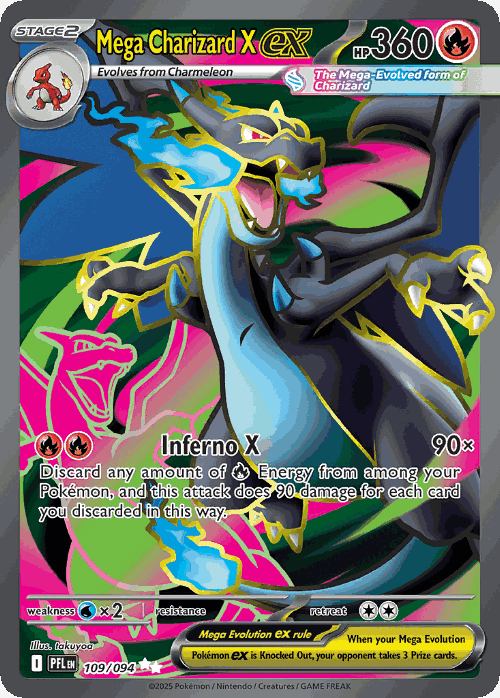 Mega Charizard X ex 109, Phantasmal Flames