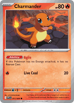 Charmander Pokémon TCG card art