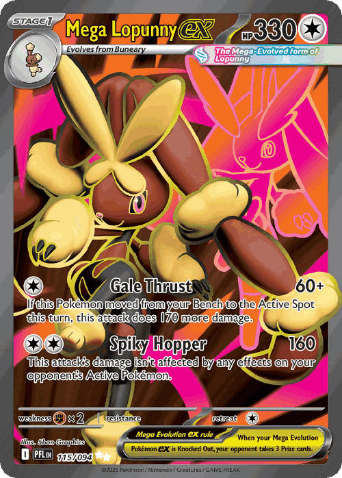 Mega Lopunny ex 115, Phantasmal Flames