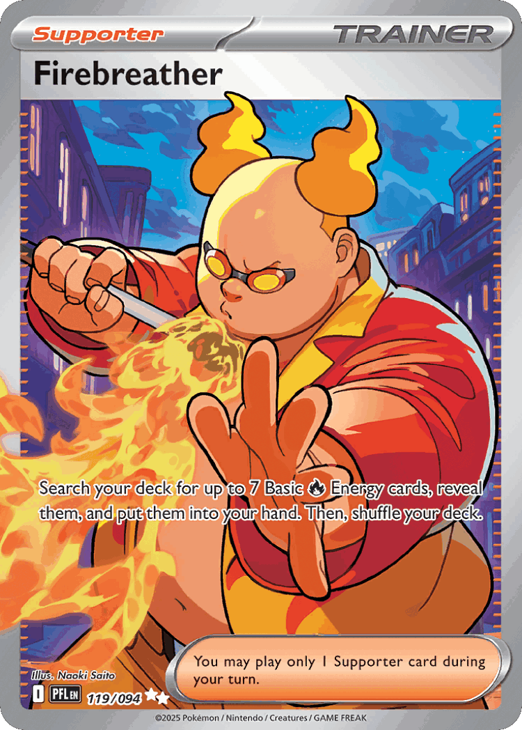 Firebreather #119 from Phantasmal Flames - Ultra Rare - Illustrated by Naoki Saito
