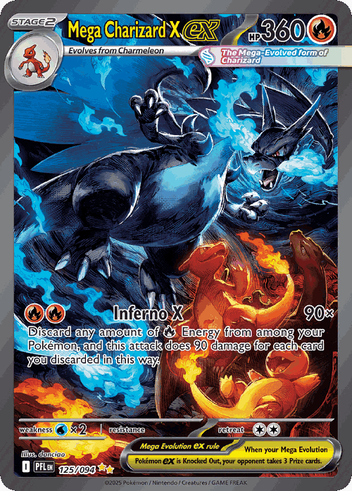 Mega Charizard X ex card art