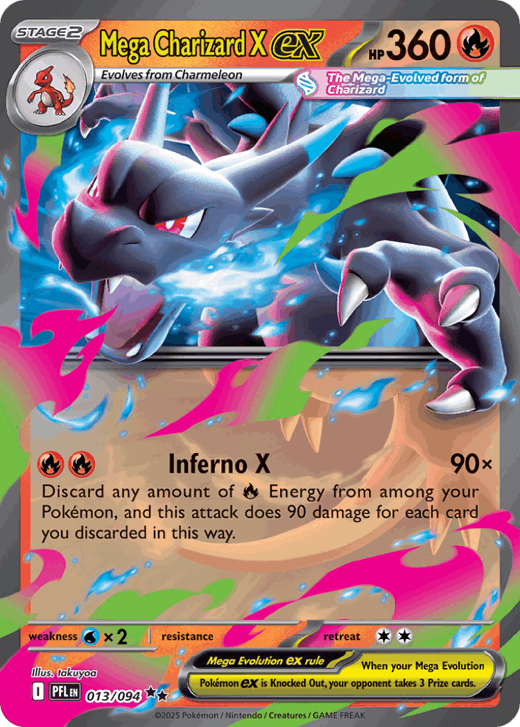 Mega Charizard X ex cover card