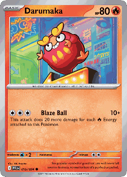 Darumaka Pokémon TCG card art