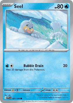 Seel Pokémon TCG card art