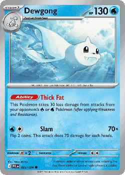 Dewgong Pokémon TCG card art