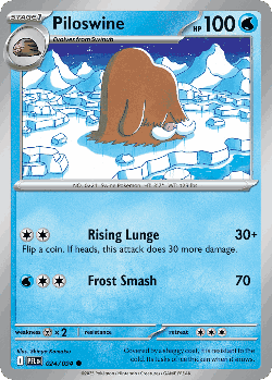 Piloswine Pokémon TCG card art