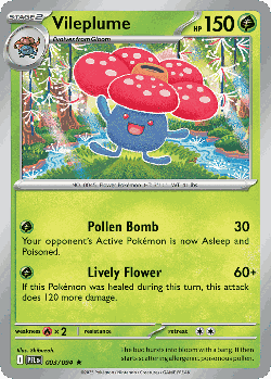 Vileplume Pokémon TCG card art