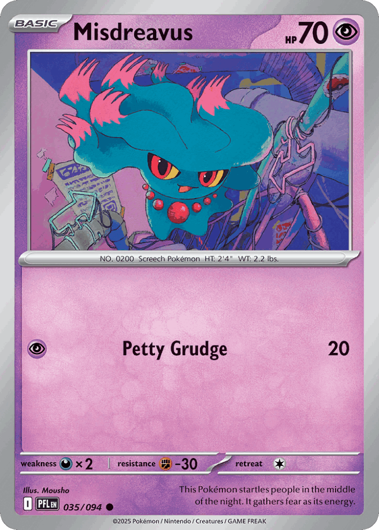 Misdreavus #35 from Phantasmal Flames - Common - Illustrated by Mousho