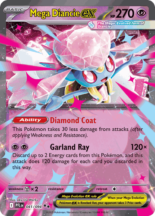 Mega Diancie ex 41, Phantasmal Flames