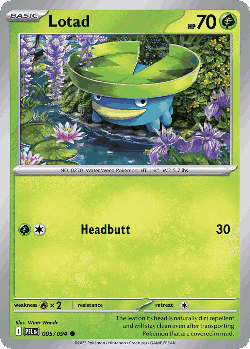 Lotad Pokémon TCG card art