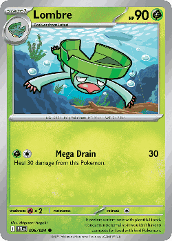 Lombre Pokémon TCG card art