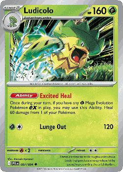 Ludicolo Pokémon TCG card art