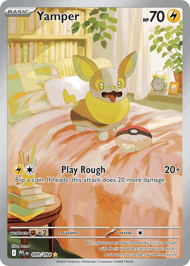 Yamper #99 from Phantasmal Flames - Illustration Rare - Illustrated by tono