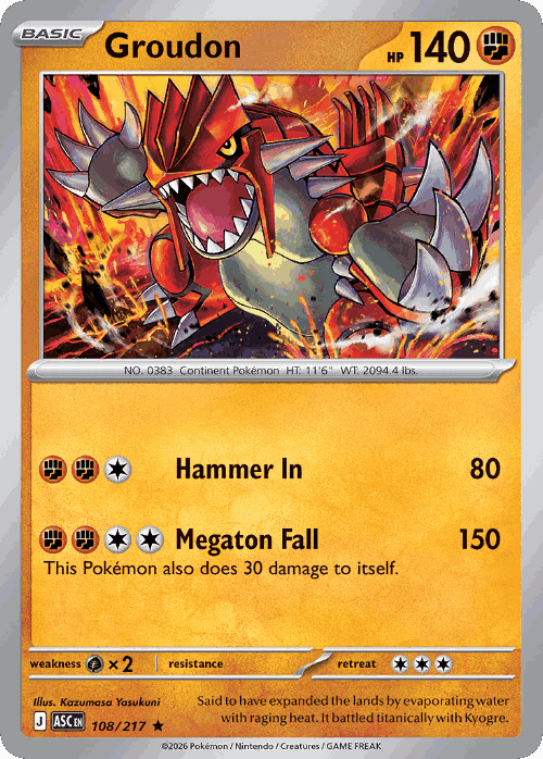 Groudon 108, Ascended Heroes