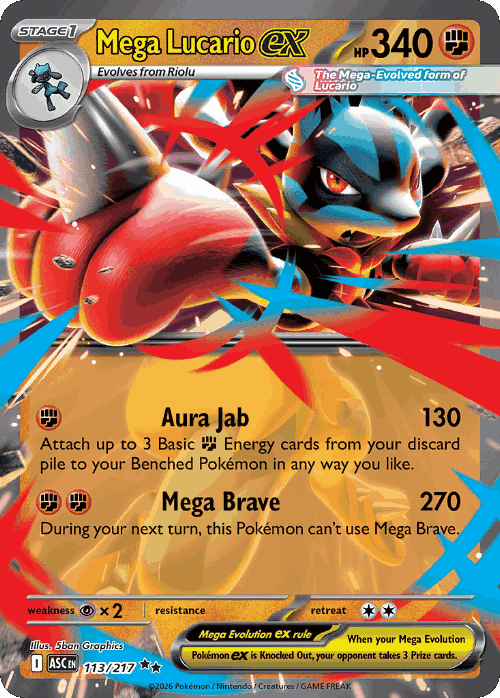 Mega Lucario ex 113, Ascended Heroes