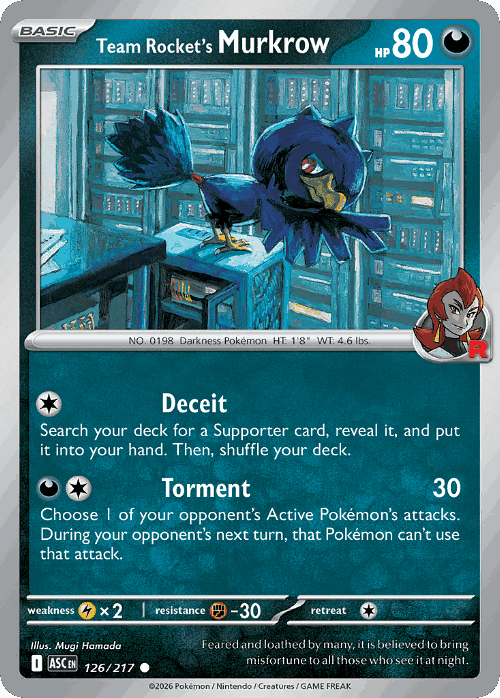 Team Rocket's Murkrow 126, Ascended Heroes