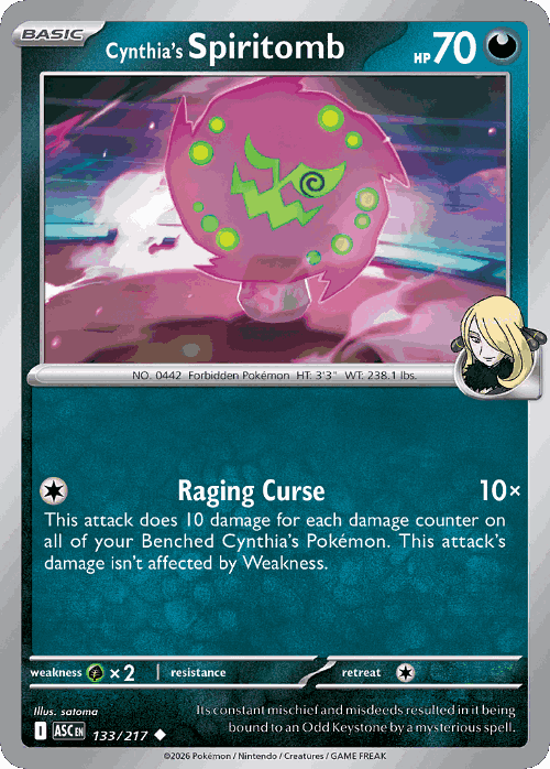 Cynthia's Spiritomb 133, Ascended Heroes