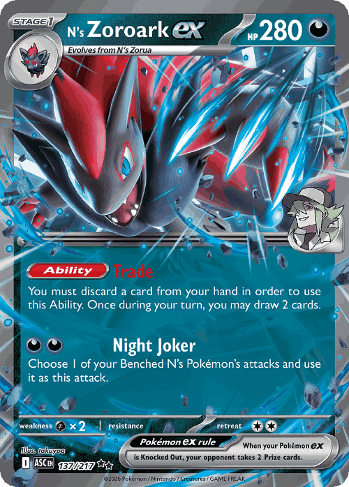 N's Zoroark ex 137, Ascended Heroes