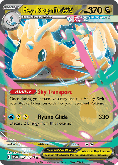 Mega Dragonite ex 152, Ascended Heroes