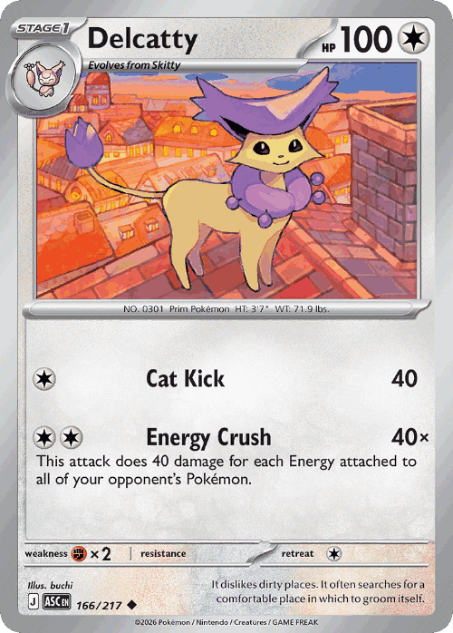 Delcatty 166, Ascended Heroes