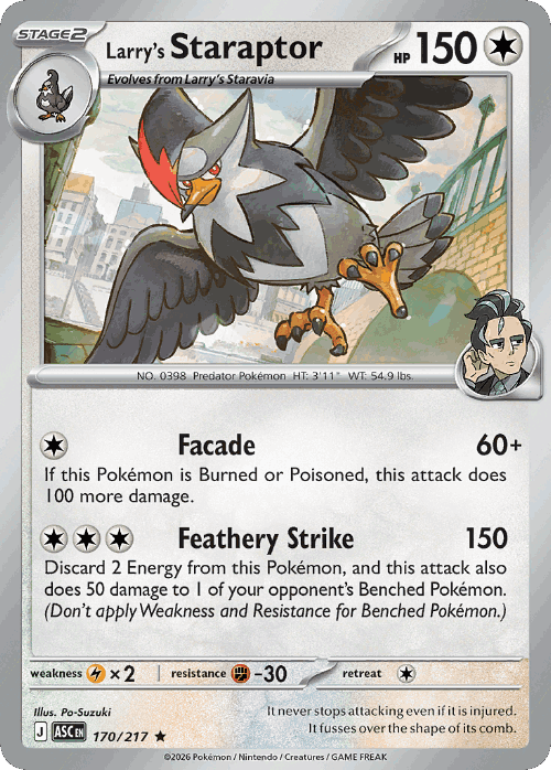 Larry's Staraptor 170, Ascended Heroes