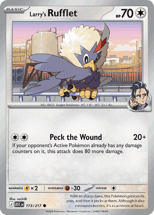 Larry's Rufflet 173, Ascended Heroes