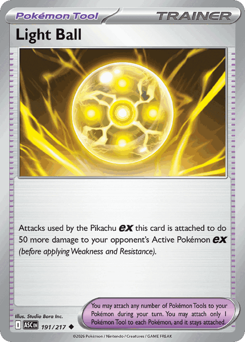 Light Ball #191 from Ascended Heroes - Uncommon - Illustrated by Studio Bora Inc.