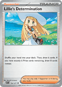 Lillie's Determination Pokémon TCG card art