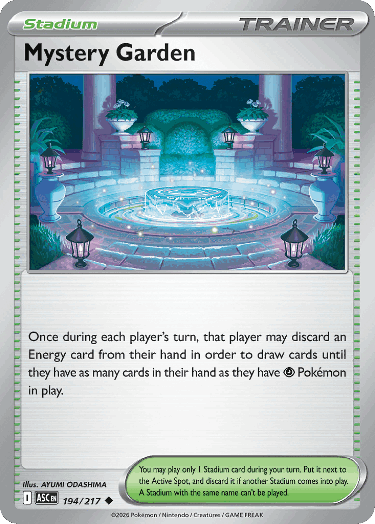 Mystery Garden #194 from Ascended Heroes - Uncommon - Illustrated by AYUMI ODASHIMA