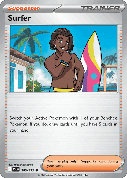 Surfer #200 from Ascended Heroes - Common - Illustrated by Hideki Ishikawa