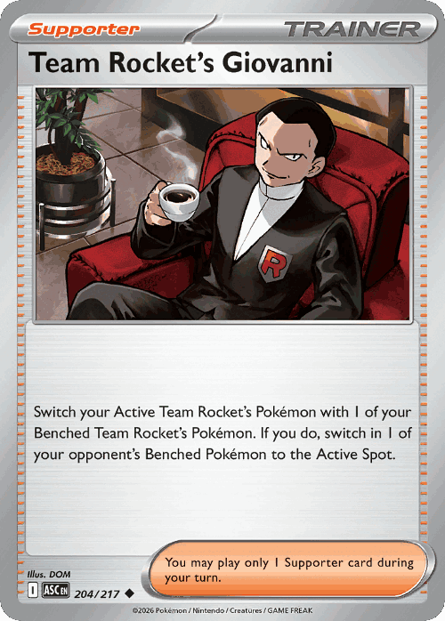 Team Rocket's Giovanni 204, Ascended Heroes
