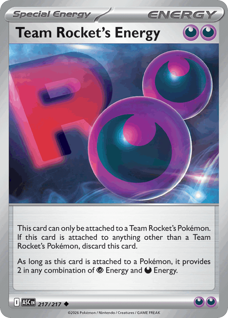 Team Rocket's Energy #217 from Ascended Heroes - Uncommon