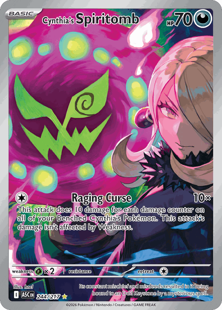 Cynthia's Spiritomb #244 from Ascended Heroes - Illustration Rare - Illustrated by hncl