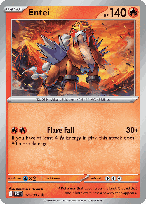 Entei 25, Ascended Heroes