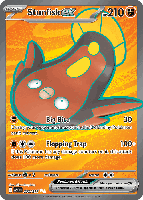 Stunfisk ex 252, Ascended Heroes