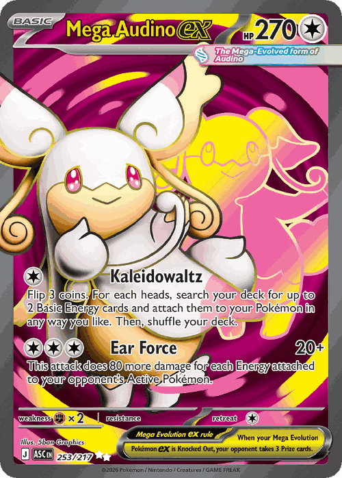 Mega Audino ex 253, Ascended Heroes
