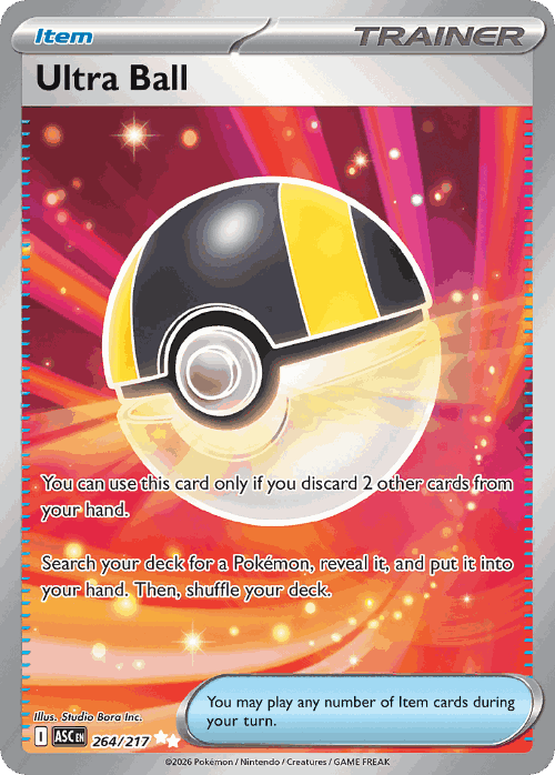 Ultra Ball #264 from Ascended Heroes - Ultra Rare - Illustrated by Studio Bora Inc.