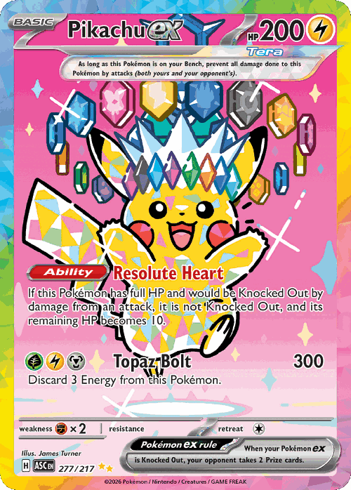 Pikachu ex 277, Ascended Heroes