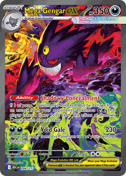 Mega Gengar ex card art