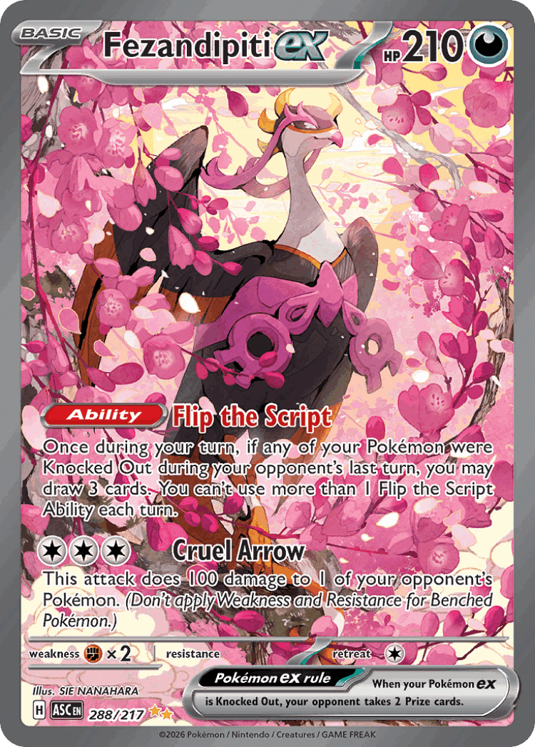 Fezandipiti ex #288 from Ascended Heroes - Special Illustration Rare - Illustrated by SIE NANAHARA