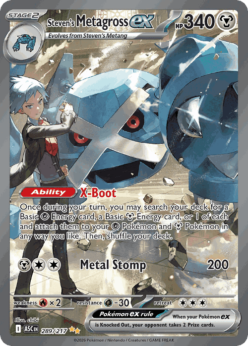 Steven's Metagross ex 289, Ascended Heroes