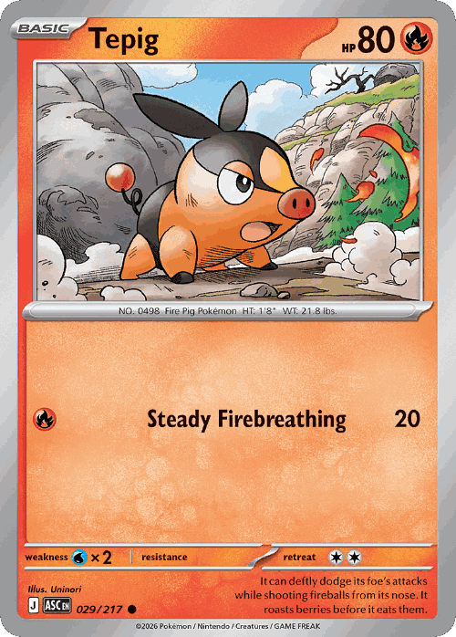 Tepig 29, Ascended Heroes