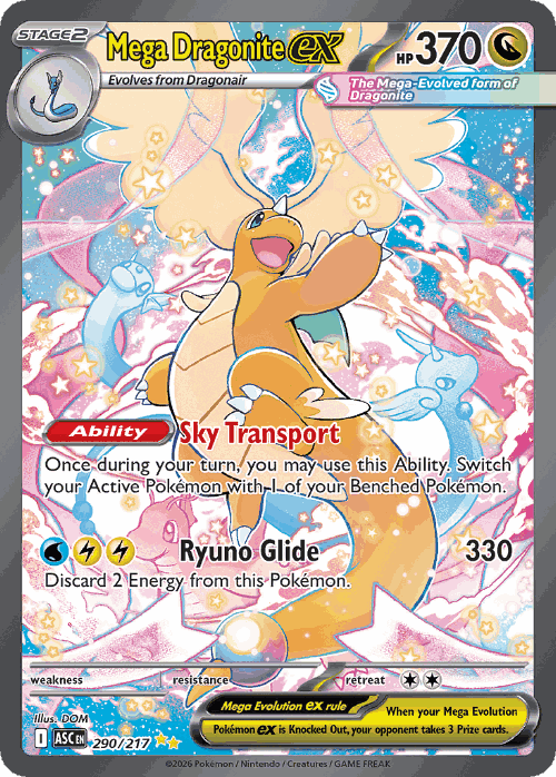 Mega Dragonite ex cover card